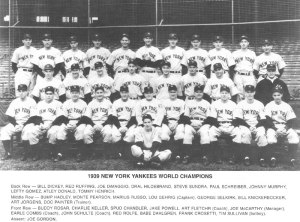 The roster of the '39 Yankees, from thedeadballera.com.